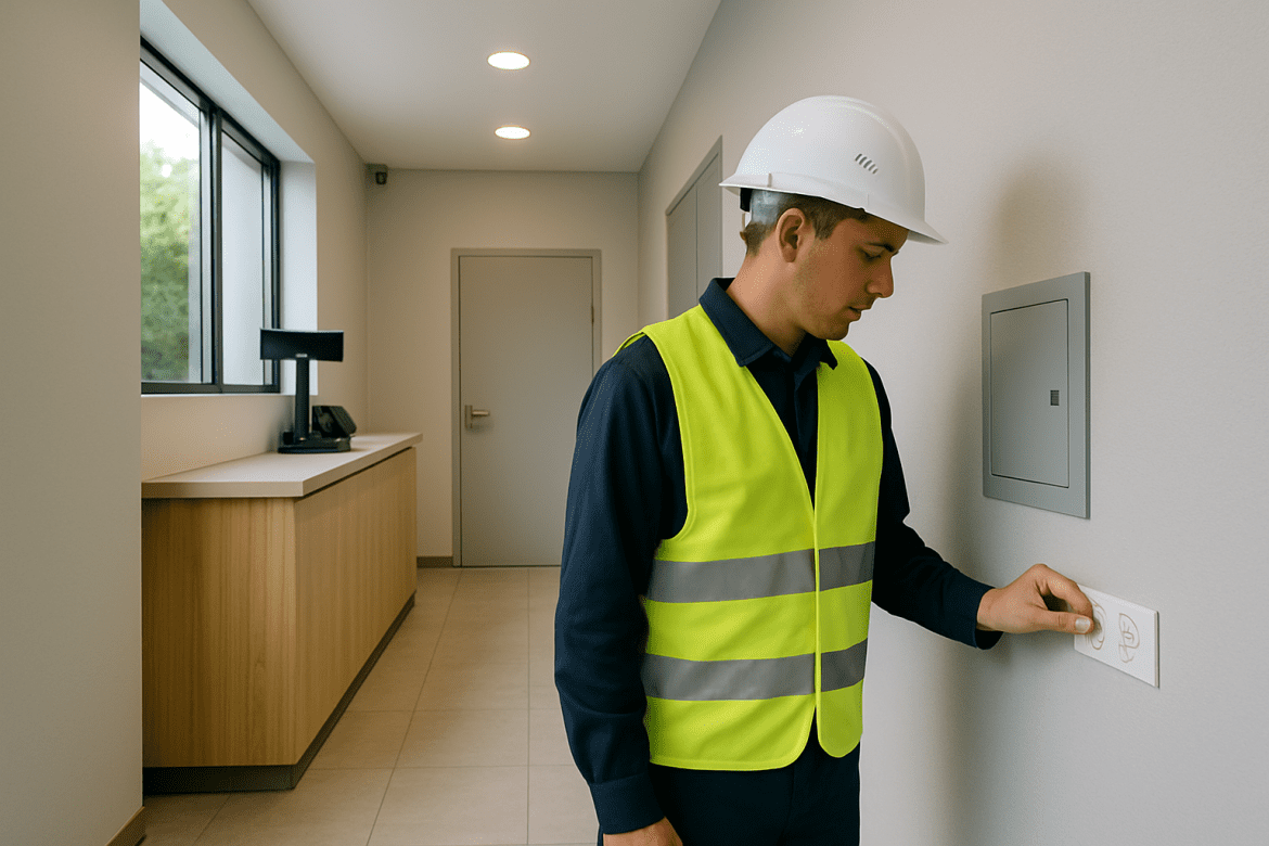 Técnico legalizando instalación eléctrica en Ibiza
